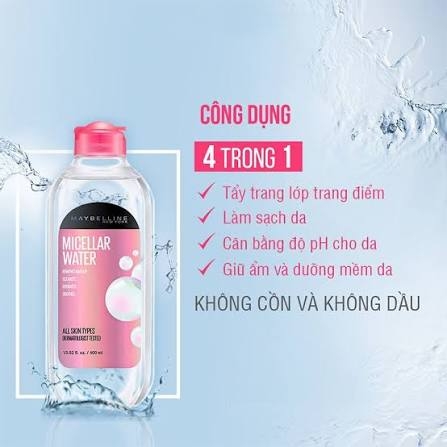 Nước Tẩy Trang Maybelline Micellar Water All Skin Types 400ml