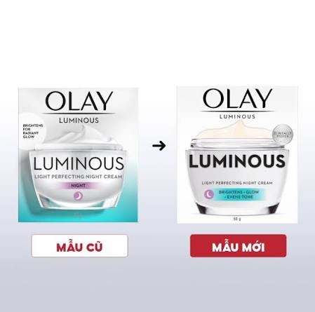 Kem Dưỡng Olay Luminous Light Perfecting Night Cream 50g