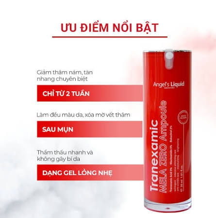 Tinh Chất Giảm Thâm Nám Chuyên Biệt Angle's Liquid Tranexamic Mela Zero 30ml