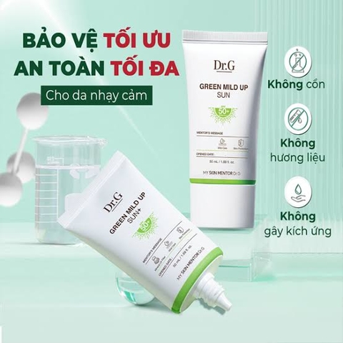 Kem Chống Nắng Dr.G Green Mild Up Sun+ SPF50+ PA++++ 50ml