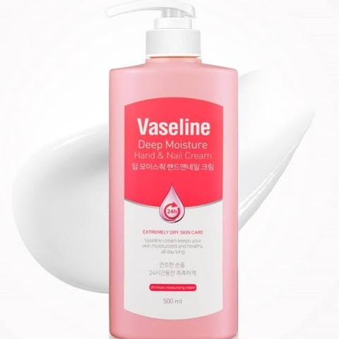 Kem Dưỡng Da Tay Và Móng Vaseline Deep Moisture Hand & Nail Cream 500ml