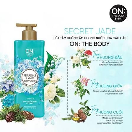 Sữa Tắm On: The Body Perfume Shower Secret Jade 500g