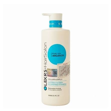 Dầu Gội Olexrs + Hairsalon Pure 100% Argan Oil Collagen Complex Nourishing Shampoo - 960ml