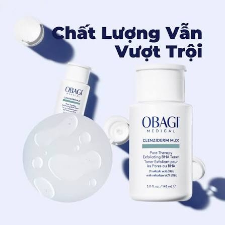 Dung Dịch Obagi Medical Clenziderm MD Pore Therapy Exfoliating BHA Toner 148ml