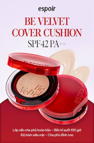 Phấn Nước Espoir Be Velvet Cover Cushion SPF42 PA++ 13g