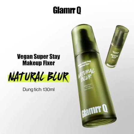 Xịt Khóa Nền Glamrr Q Vegan Super Stay Makeup Fixer 50ml