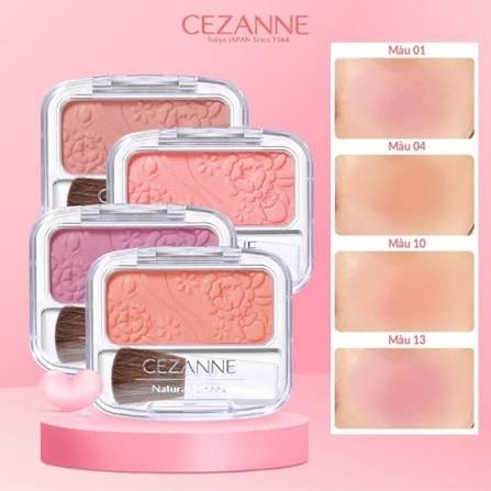 Phấn Má Hồng Cezanne Natural Cheek - 01 Peach Pink