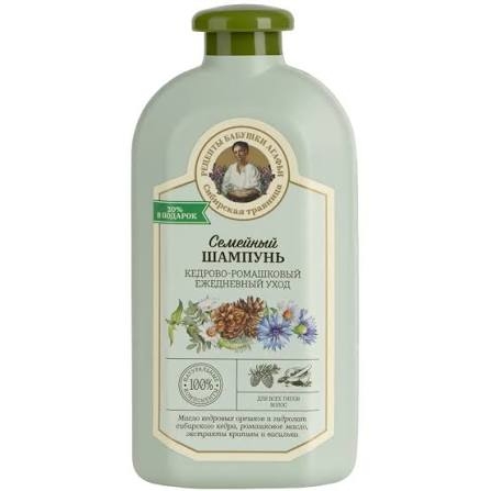 Dầu Gội Agafia Chiết Xuất Tuyết Tùng Hoa Cúc Dành Cho Mọi Loại Tóc 500ml