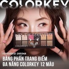Bảng Phấn Mắt 12 màu Colorkey Foxieverse Chroma 12 Color Palette