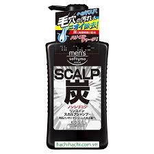 Dầu Gội Than Hoạt Tính Kose Men's Softymo Scalp Charcoal Shampoo 550ml