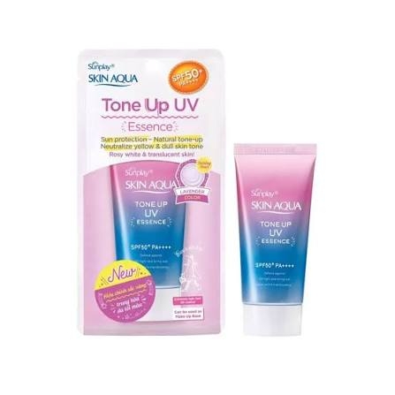 (Rohto) Tinh Chất Chống Nắng Skin Aqua Tone Up UV Essence Lavender SPF50+PA++++ 50g