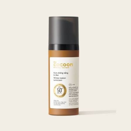 The Cocoon Kem Chống Nắng Bí Đao Cocoon Winter Melon Suncreen SPF50+PA++++ 50ml