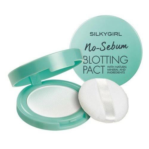 Phấn Phủ Kiềm Dầu Silkygirl No-Sebum Blotting Pact 7g - 01 Natural