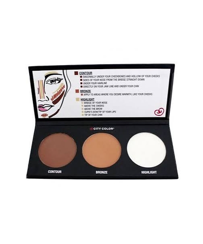 Phấn Tạo Khối City Color Contour Effects Palette - 3 Ô