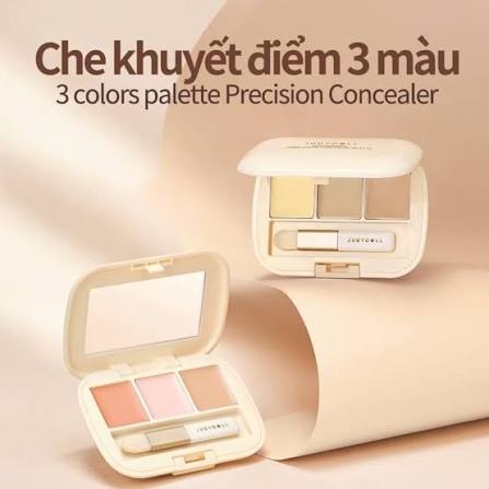 Bảng Che Khuyết Điểm Judydoll Three-Color Concealer Palette
