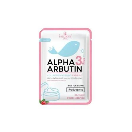 Viên Kích Trắng Alpha Arbutin 3 Plus+ Collagen Whitening Capsule 2500mg/Vỉ 10 Viên