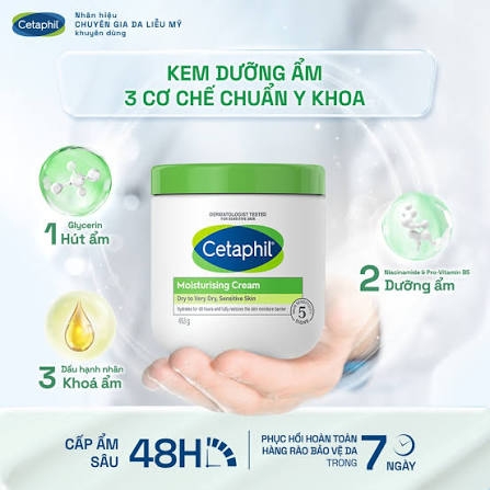 Kem Dưỡng Ẩm Cetaphil Moisturising Cream 453g
