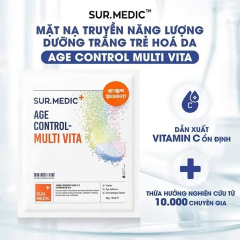 Mặt Nạ Sur.Medic+ Age Control - Multi Vita Chống Lão Hoá, Xoá Mờ Nếp Nhăn 30g