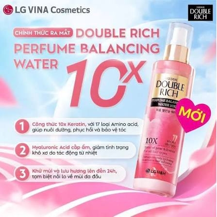 Xịt Dưỡng Tóc Double Rich Perfume Balancing Water 10x 200ml