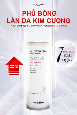 [ANGEL'S LIQUID] Nước Thần Angel's Liquid Glutathione Plush Niacinamide 700V Essence 150ml