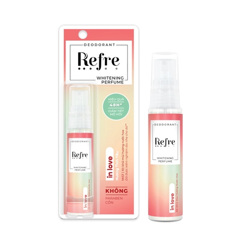(Rohto) Xịt Khử Mùi Refre Deodorant Whitening Perfume 30ml - In Love