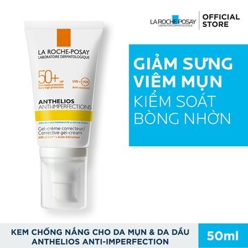 Kem Chống Nắng La Roche-Posay Anthelios Anti-Impeerfections Gel Cream SPF50+ 50ml