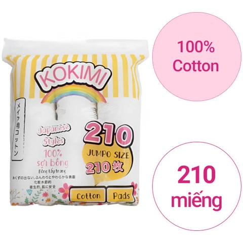 Kokimi Bông Tẩy Trang Janpanese Styles 100% Cotton