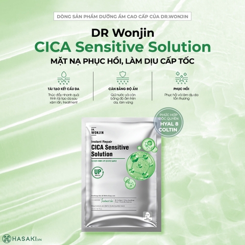 Mặt Nạ Wonjin Phục Hồi Instant Repair Cica Sensitive Solution 30ml