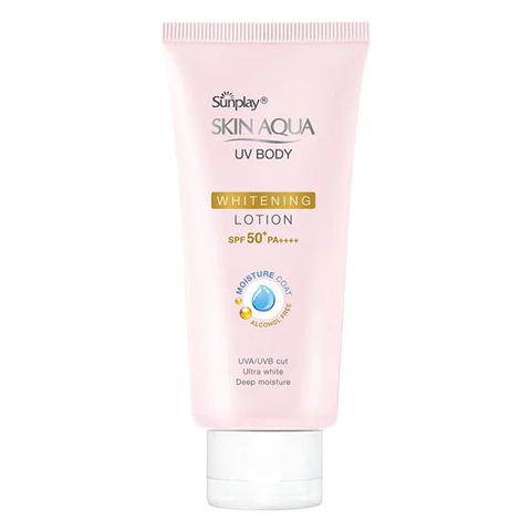 (Rohto) Chống Nắng Sunplay Skin Aqua UV Body Whitening Lotion SPF50+PA+++ 150g