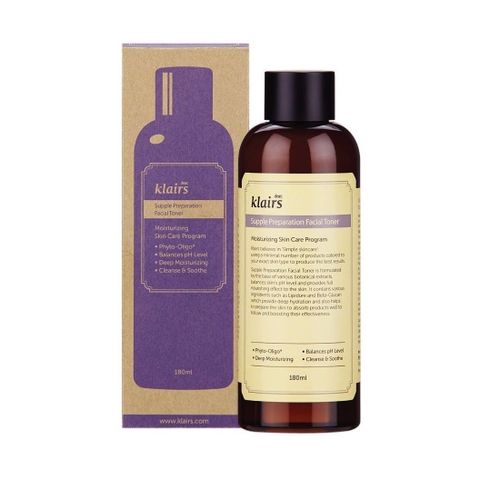 Nước Hoa Hồng Cấp Ẩm Klairs Supple Preparation Facial Toner - 180ml