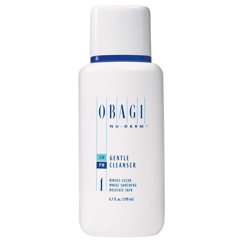 Obagi Nu-Derm Gentle Cleanser Rinses Clean While Soothing Delicate Skin 198ml