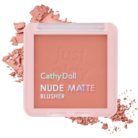 Phấn Má Hồng Cathy Doll Nude Matte Blusher #01 Buddy Beige