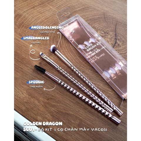 SC01-Bộ Kit 3 Cọ Chân Mày Vacosi