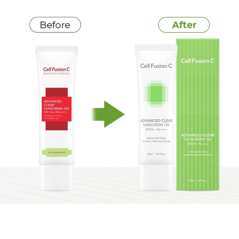 Kem Chống Nắng Cell Fusion C Advanced Clear Sunscreen 100 SPF50+ PA+++ 50ml