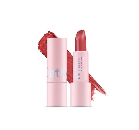 Son Thỏi Cathy Doll Nude Matte Lipstick #10 Touch Coral