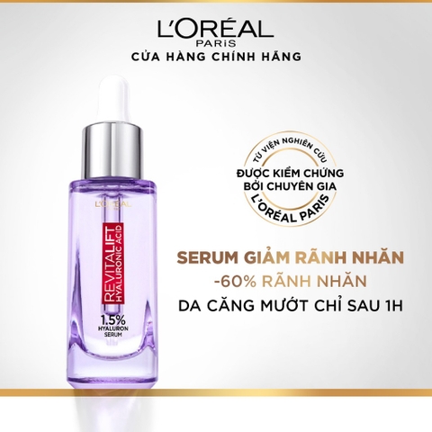Dưỡng Chất Loreal Revitalif Hyaluronic Acid 1.5 Hyaluron Serum 30ml