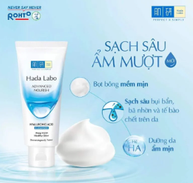 (Rohto) Sữa Rửa Mặt Hada Labo Advanced Nourish Hyaluronic Acid Cleanser 80g