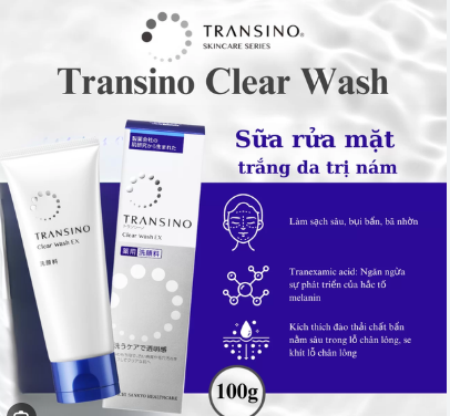 [TRANSINO] Sữa Rửa Mặt Transino Clear Wash EX 100g