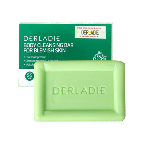 00-Xà Phòng Giảm Mụn Cơ Thể Derladie Body Cleansing Bar For Blemish Skin 50g