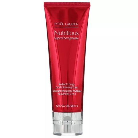 Sửa Rửa Mặt Estee Lauder Nutritious Super - Pomegranate Radiant Energy 2-In-1 Cleansing Foam 125ml