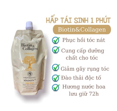 Hấp Tóc Biotin&Collagen Hair Mask