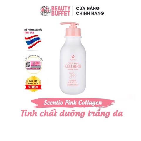 Sữa Dưỡng Thể Scentio Pink Collagen Radiant & Firm Body Essence 350ml