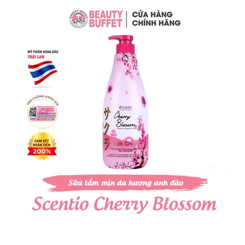 Sữa Tắm Scentio Cherry Blossom Lightening & Smooth 700ml