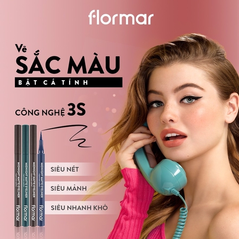 Kẻ Mắt Flormar Midnight Matte Eyeliner