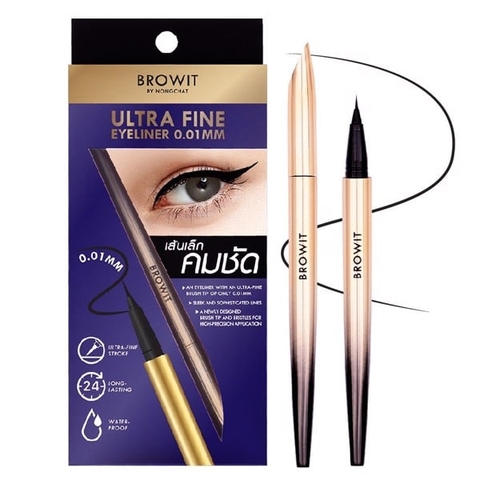 Kẻ Mắt Browit By Nongchat Ultra Fine Eyeliner 0.01mm-Brown