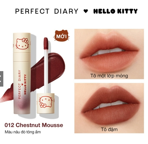 Son Perfect Diary Hello Kitty Enchanted Wonderland Velvet Lip Color