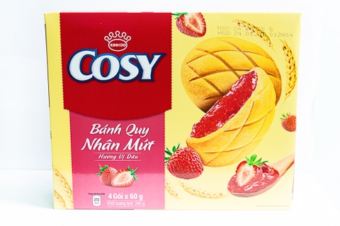 Bánh cosy nhân mứt vị dâu 240g