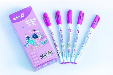 Bút gel xóa được màu tím