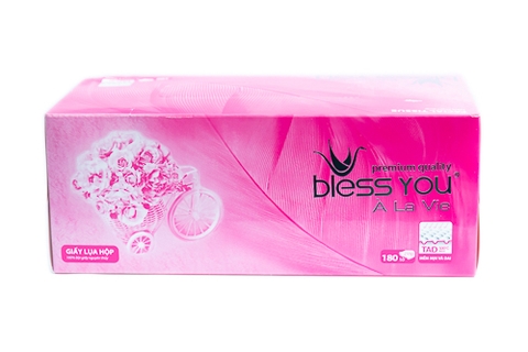 Khăn giấy hộp Bless you 180 tờ