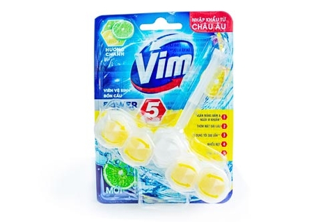 viên treo vim hương trà xanh và chanh vàng  55g